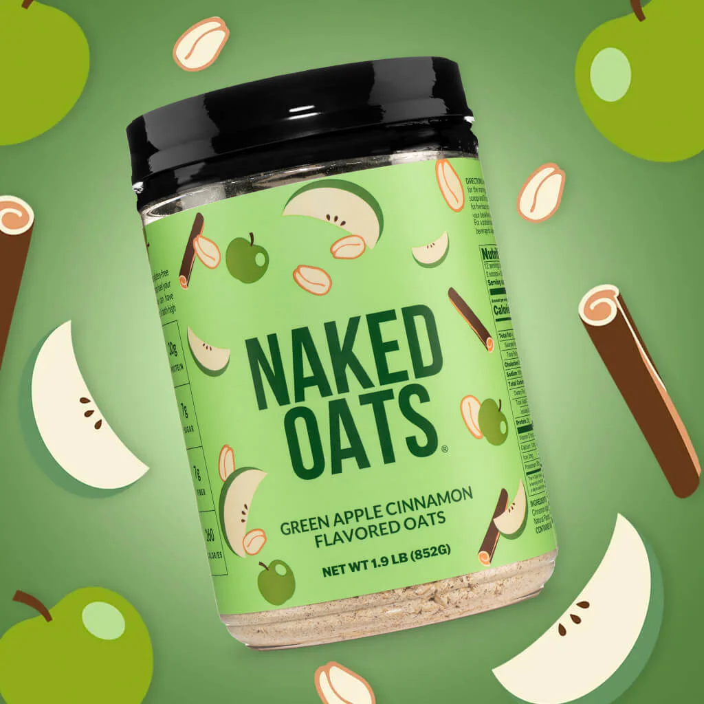 Green Apple Cinnamon Protein Oats | Naked Oats - Image 6