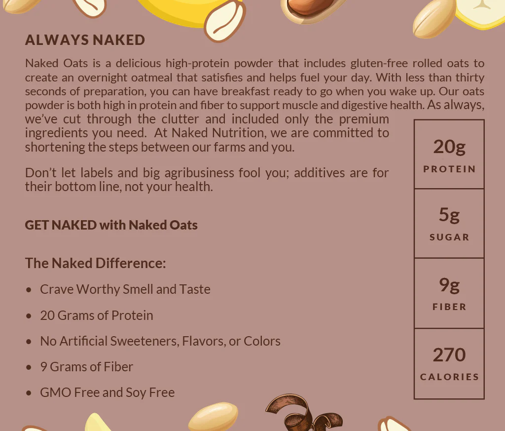 Chocolate Peanut Butter Banana Protein Oats | Naked Oats - Image 4