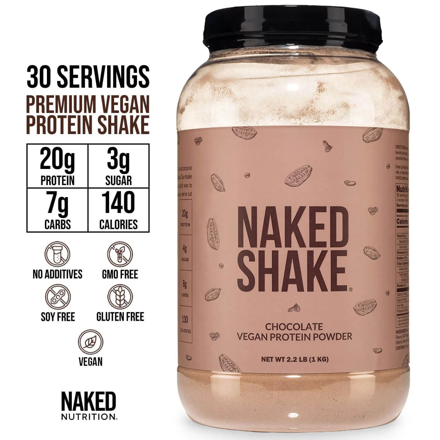 Chocolate Protein Shake | Naked Shake - 30 Servings - Image 4