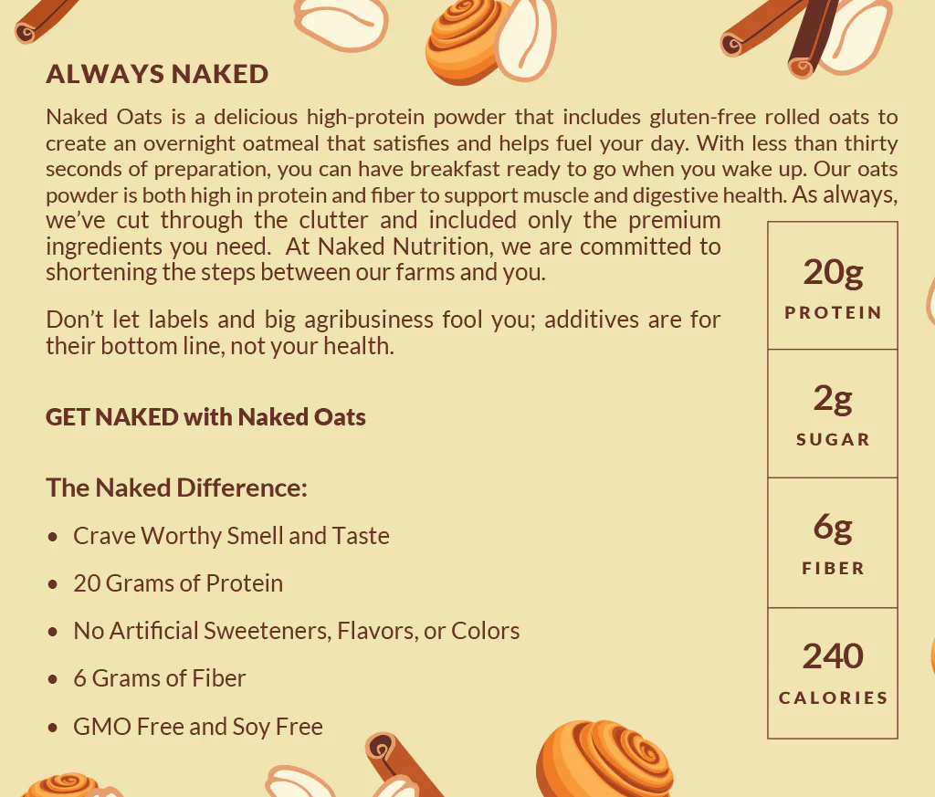 Cinnamon Roll Protein Oats | Naked Oats - Image 5