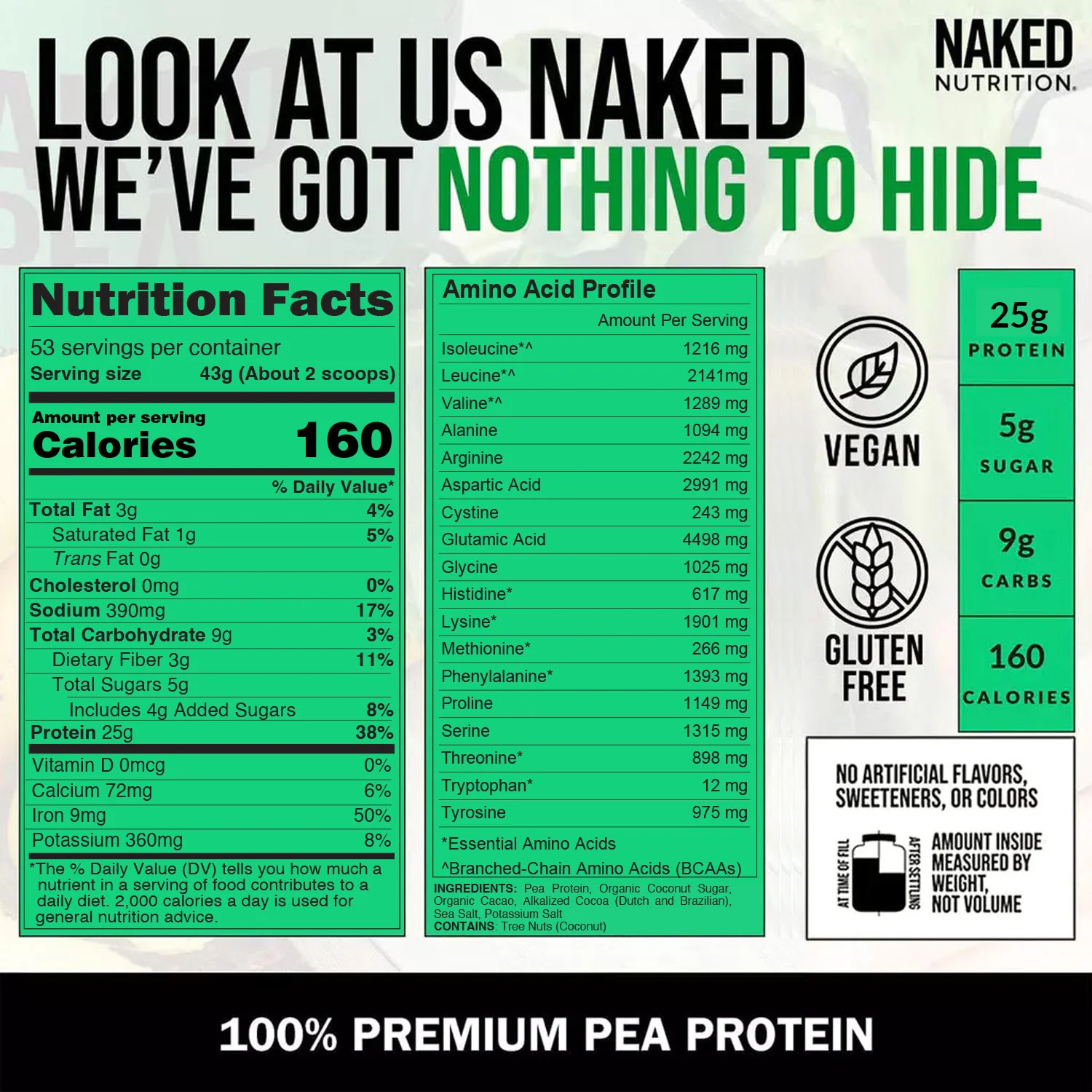 Double Chocolate Pea Protein Powder | Naked Pea - 5LB - Image 4