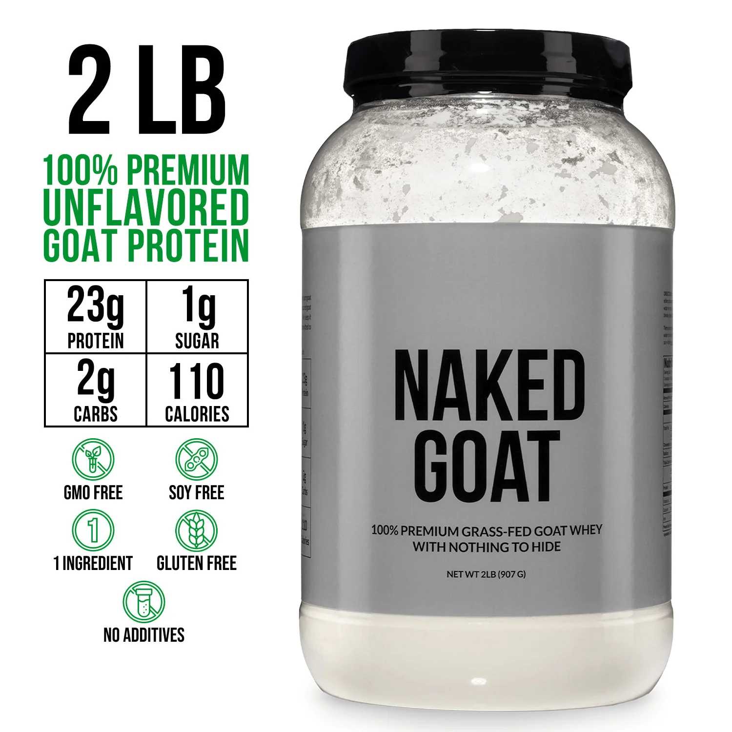 Goat Whey Protein Powder | Naked Goat - 2lb - Image 3