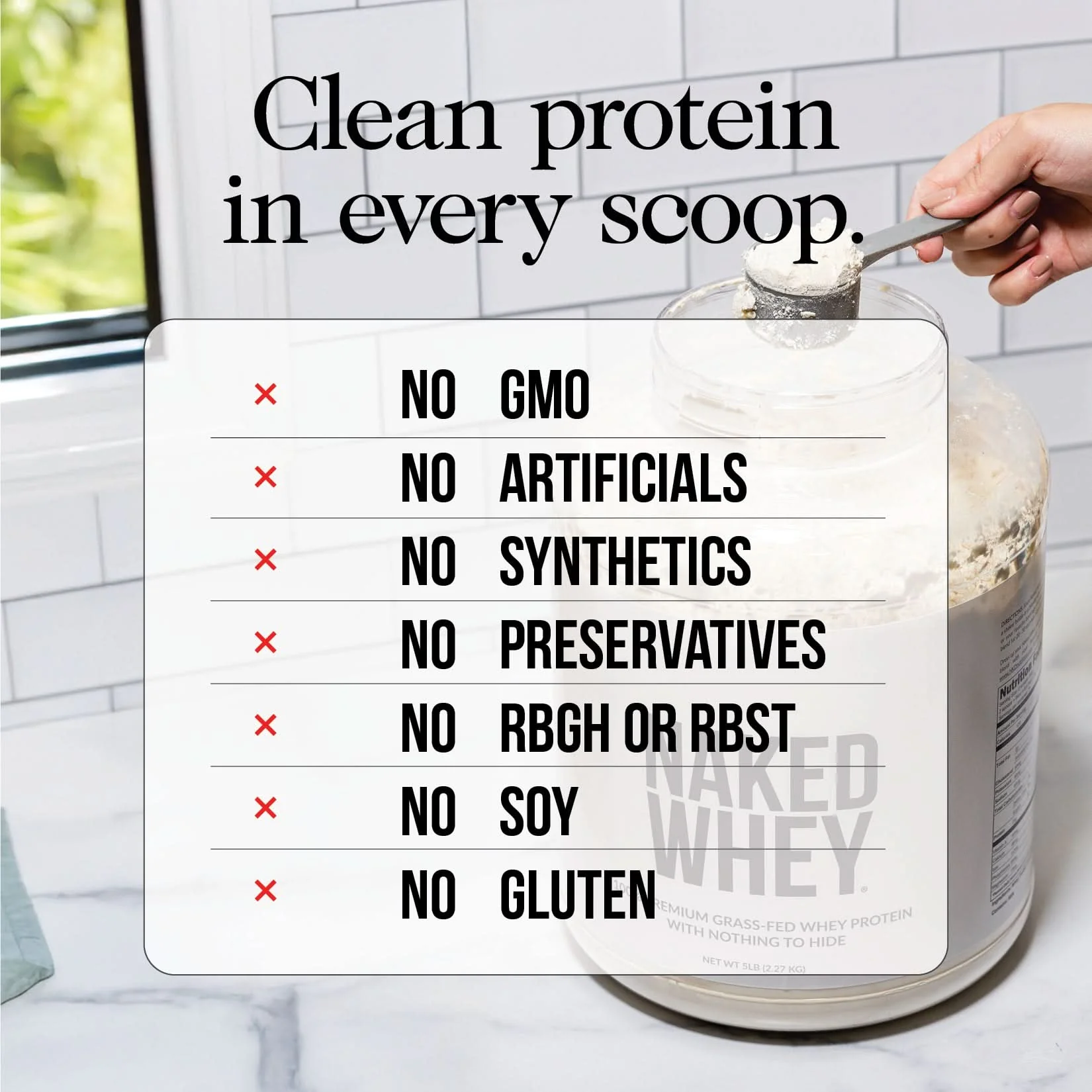 Grass Fed Whey Protein Powder | Naked Whey - 2LB - Image 4
