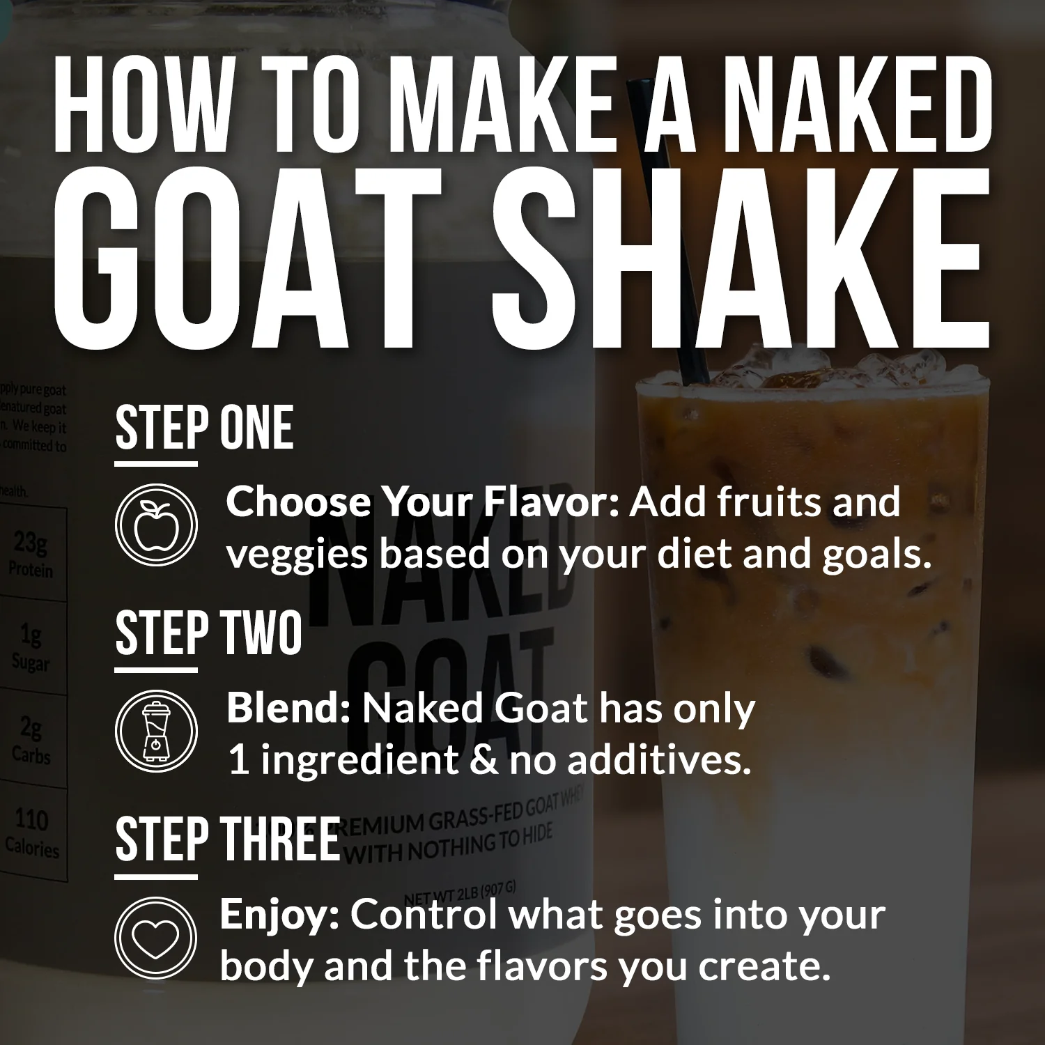 Goat Whey Protein Powder | Naked Goat - 2lb - Image 5