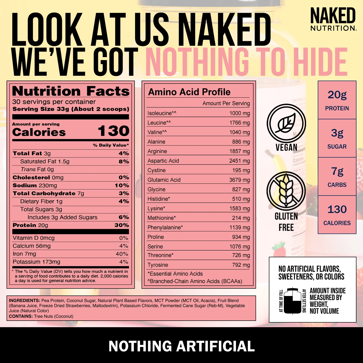 Strawberry Banana Protein Shake | Naked Shake - 30 Servings - Image 4